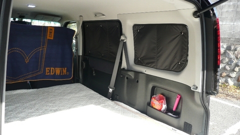 バモス　車中泊　セット これが軽自動車?純正バモスが広々キャンピングカーに！らくらく車中泊